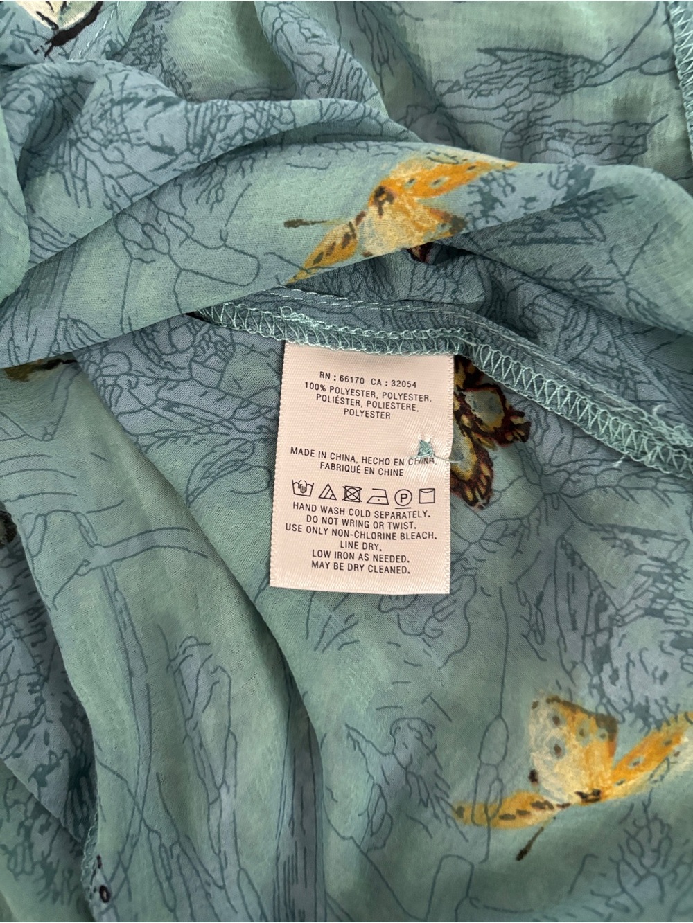 Butterfly Wrap Dress / Tunic from the brand Feather & Bone by Anthropologie Sz M - Picture 4 of 5